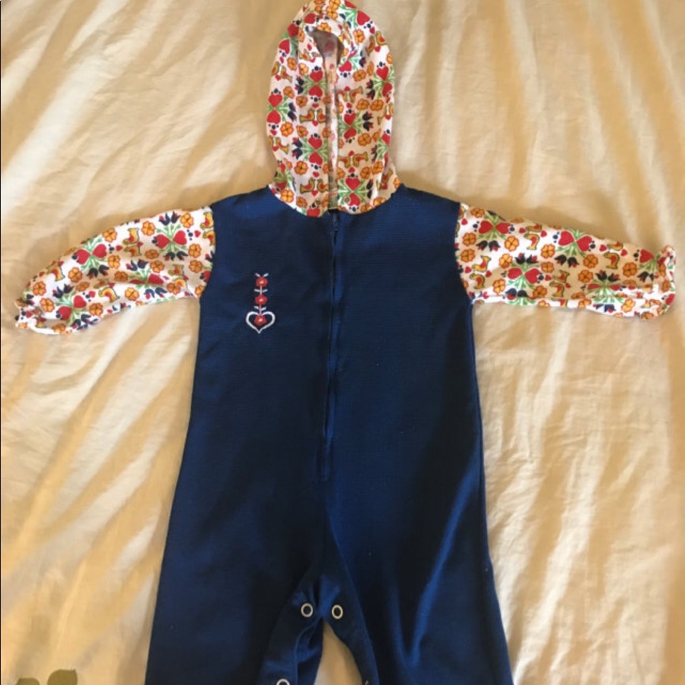 Last chance//Final offer!  Vintage hooded romper